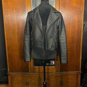 Victoria's secret faux leather moto jacket